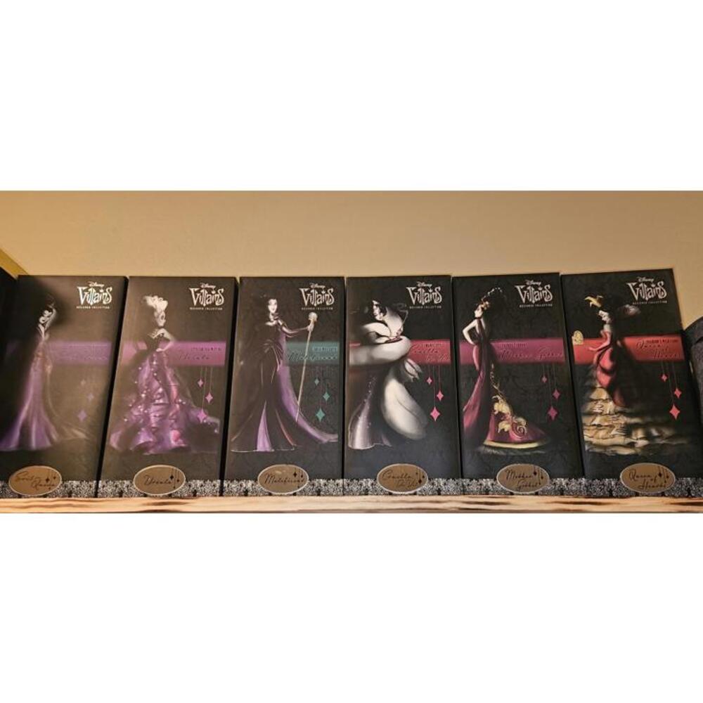 Disney Designer Villains Doll Set 2012 LE NRFB Low #122/13000 RARE Misprints